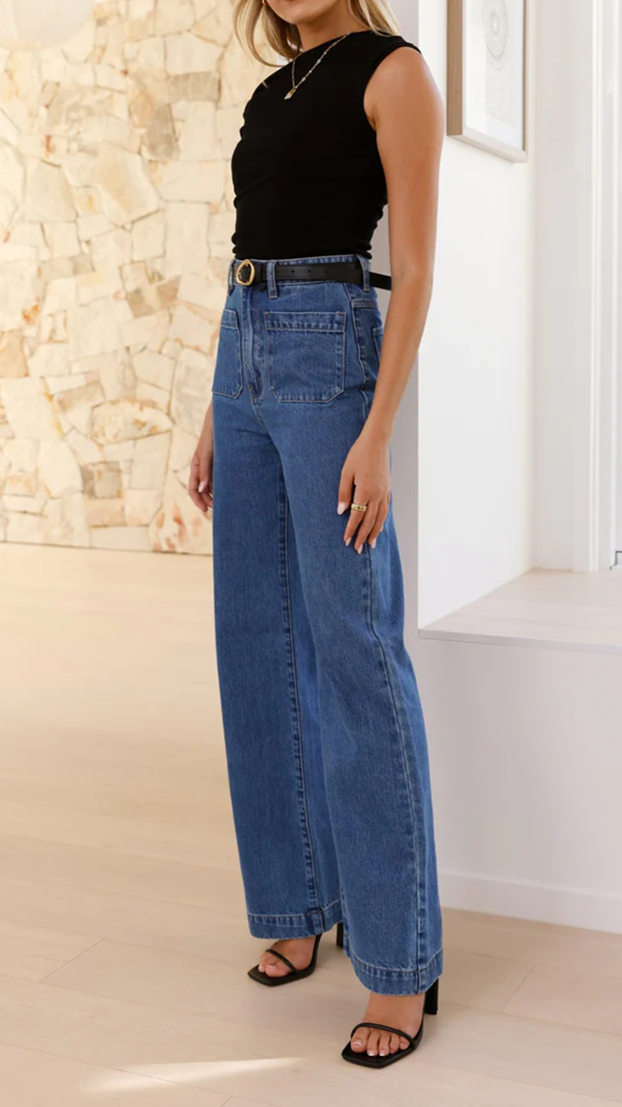 Rollas Sailor Jean Long - Ashley Blue - Image 2