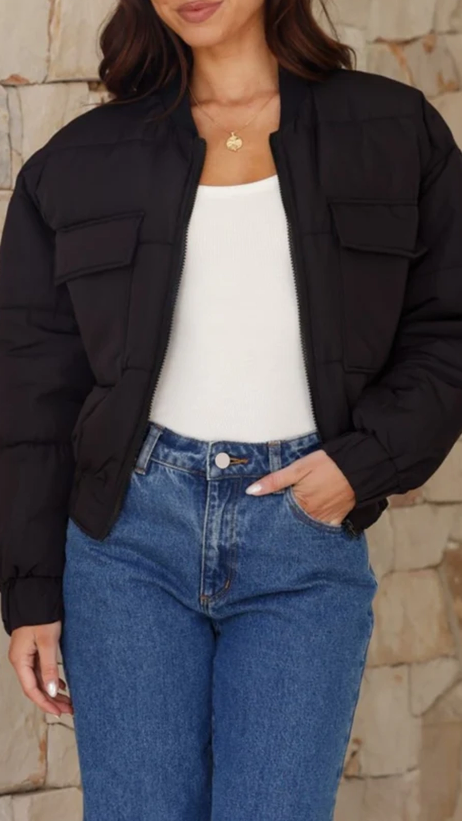 Jordan Puffer Jacket - Black - Image 6