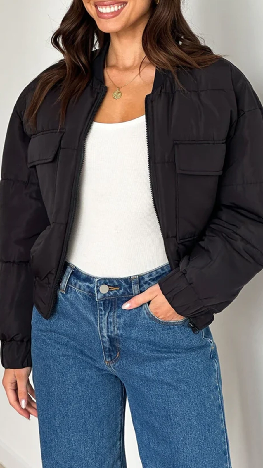 Jordan Puffer Jacket - Black - Image 5